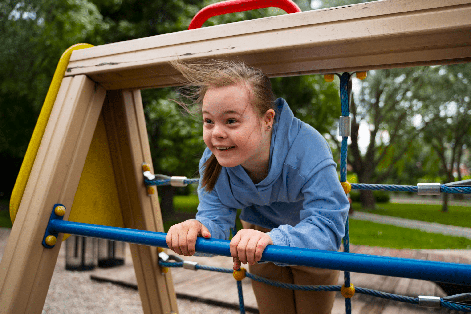 sustainable-self-care-plan-special- needs-parents-min special needs child playing in the playground